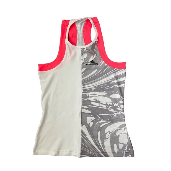 Adidas x Stella McCartney Barricade Tank White‎ Oyster Gray Flash Red XS RARE! - Picture 3 of 11